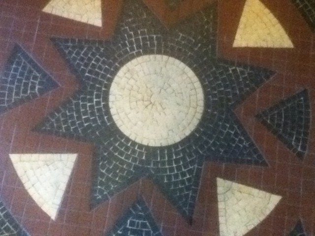 Lobby tile work